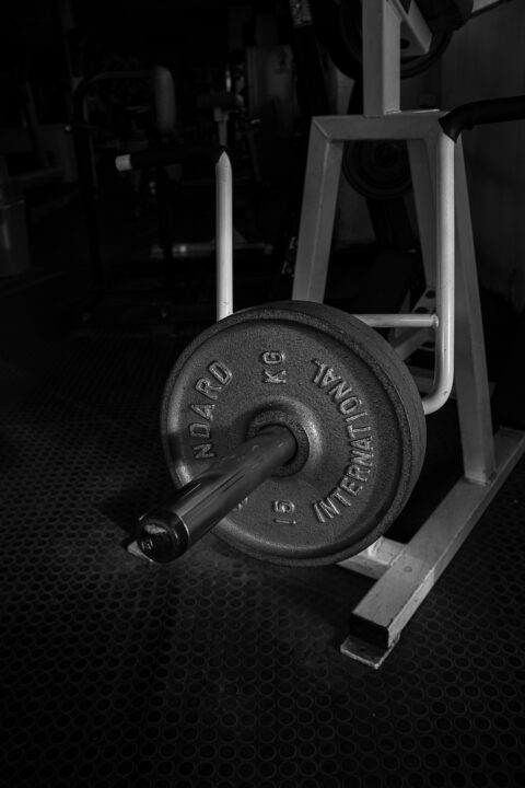 Photo of weight rack